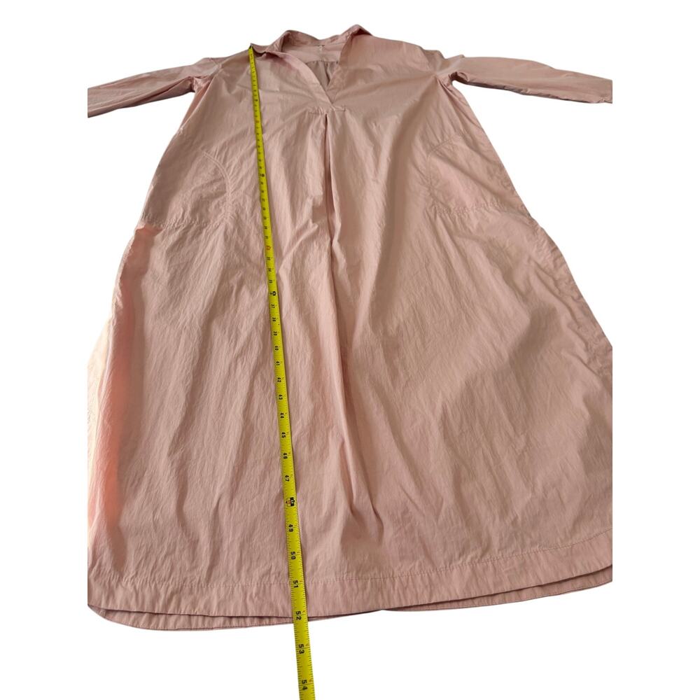 Free People Eva Plunging Shirt Dress Oversized Relaxed Size M Preppy - Picture 15 of 15